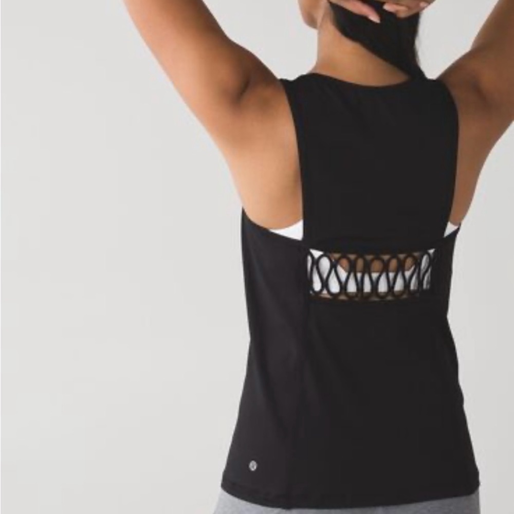 lululemon athletica Black Tank Top size 8